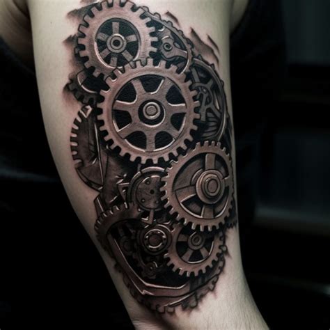 machinery tattoos